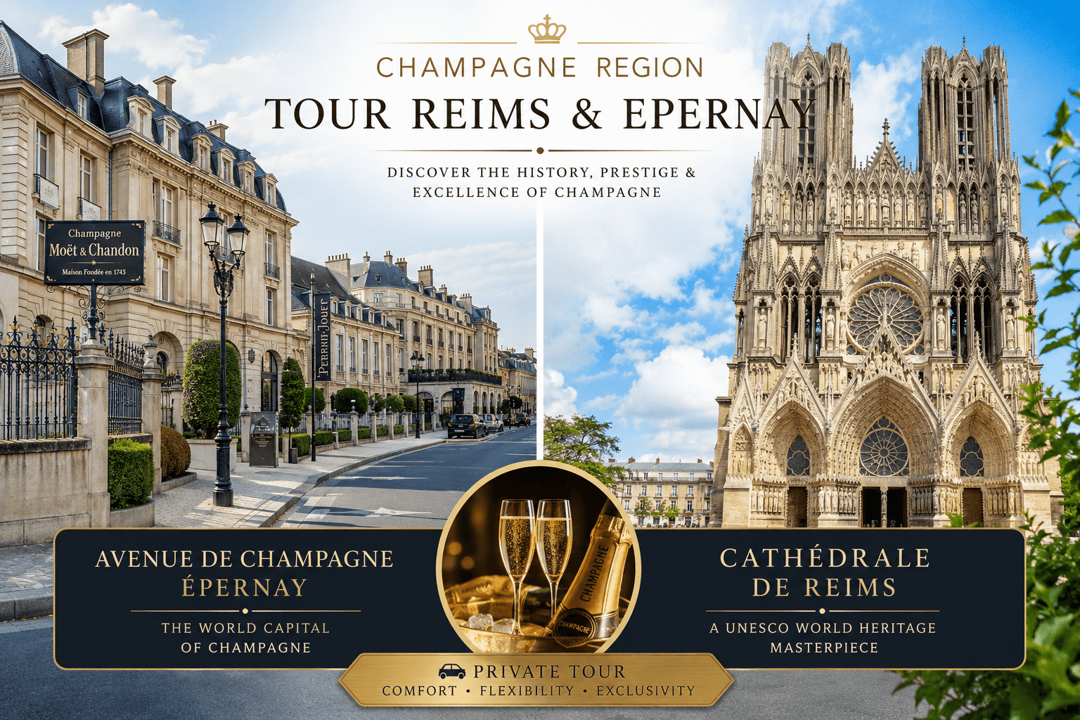 Avenue de Champagne Epernay private tour from Paris