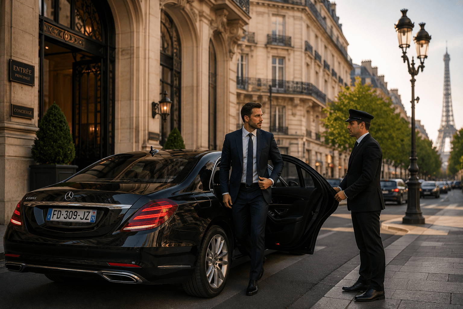 Corporate chauffeur service Paris business executive