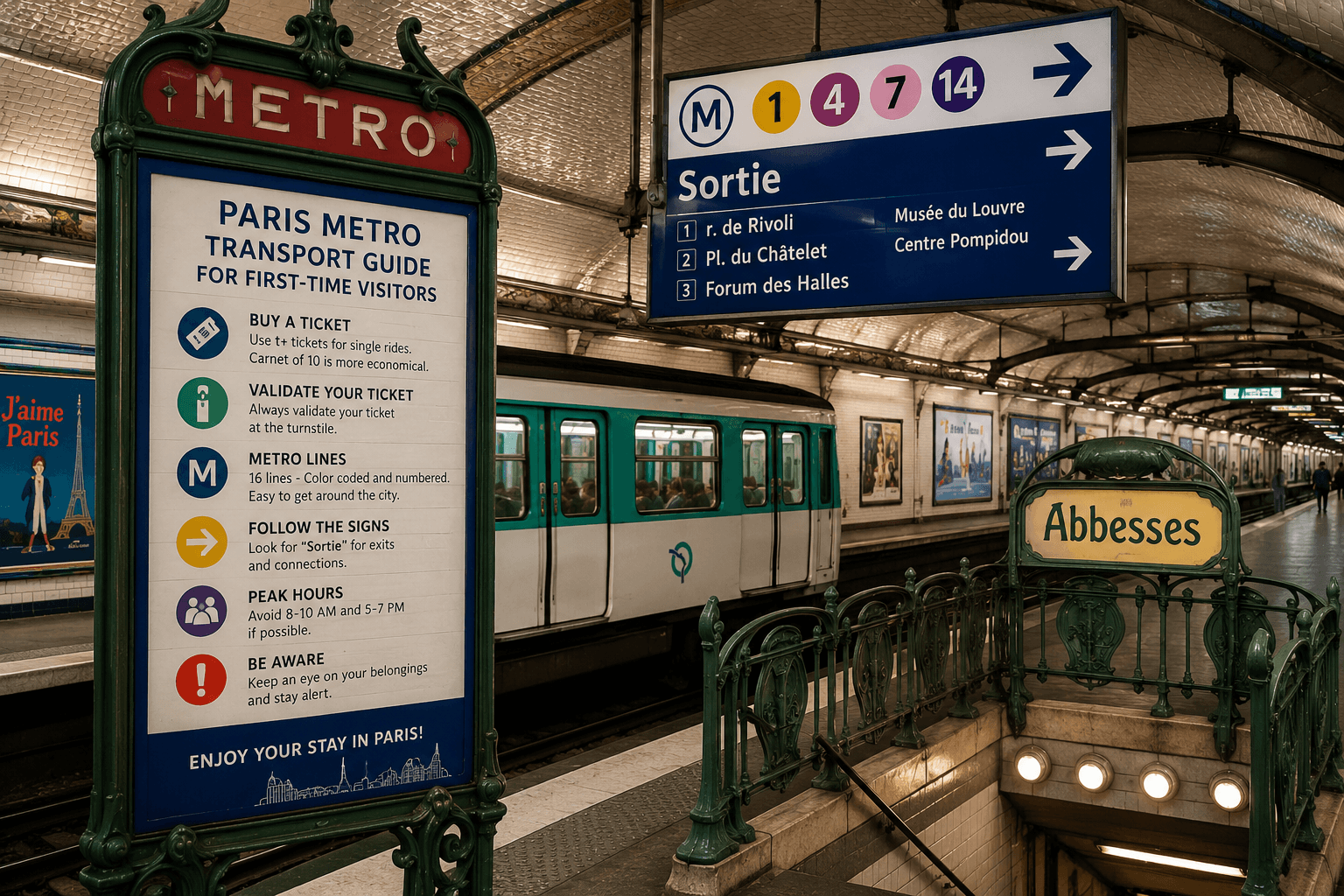 Paris metro transport guide first time visitor