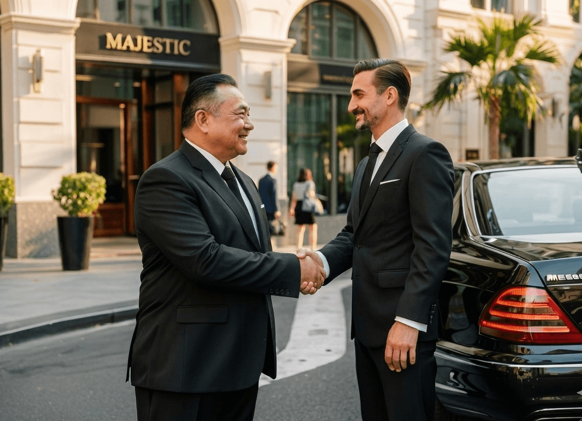Client and partner professional chauffeur service Paris — Samantha Travels