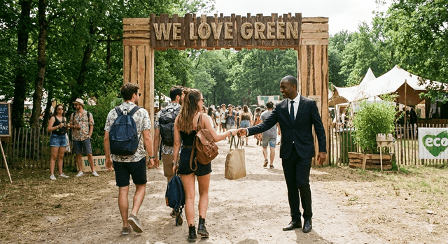 Private driver and group transport for We Love Green music festival in Bois de Vincennes