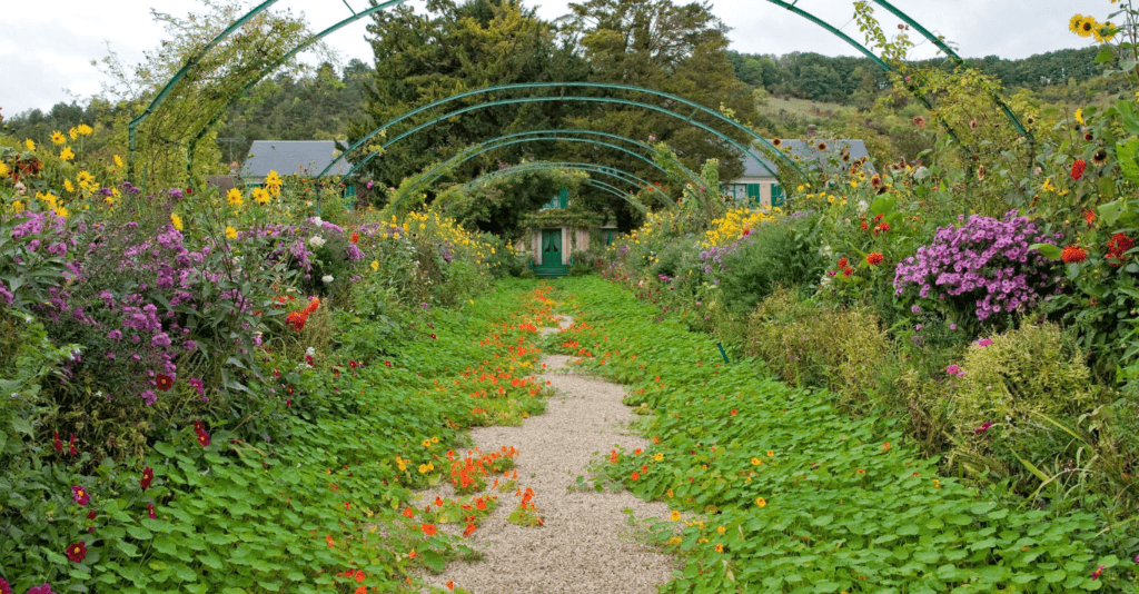The Clos Normand flower garden in front of Monet's house