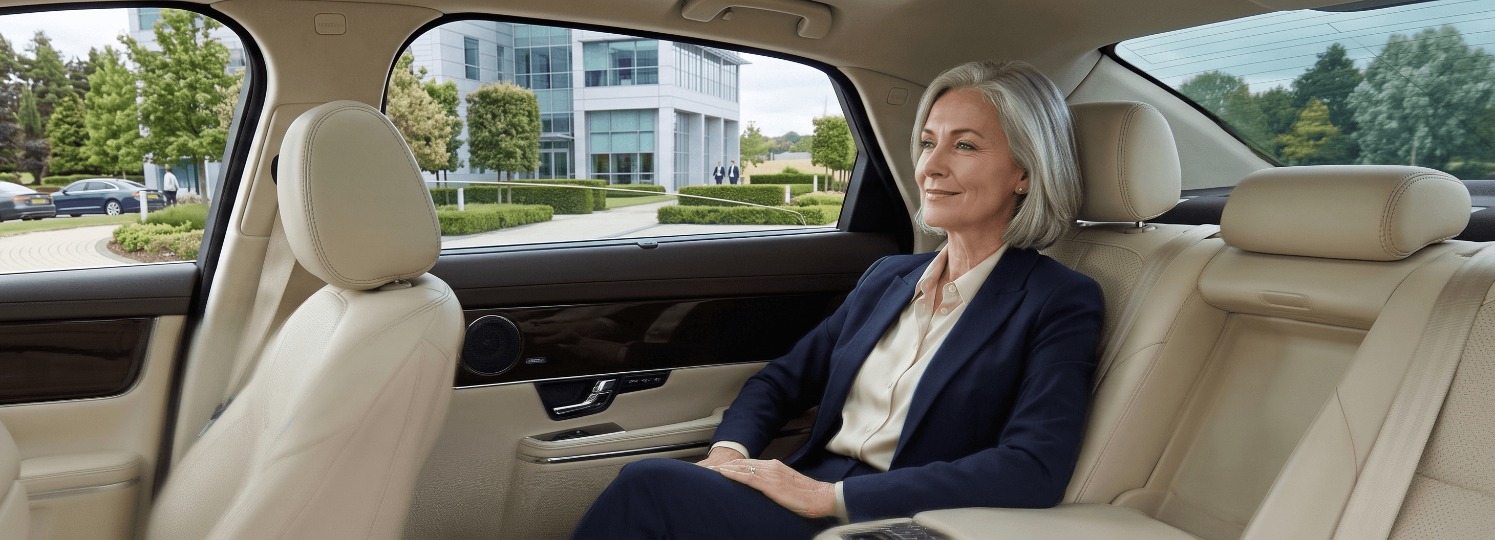Comfort, privacy and connectivity in a Mercedes chauffeur — Samantha Travels