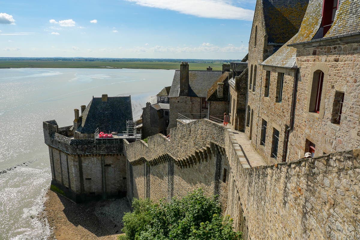Panoramic view of the bay around Mont-Saint-Michel