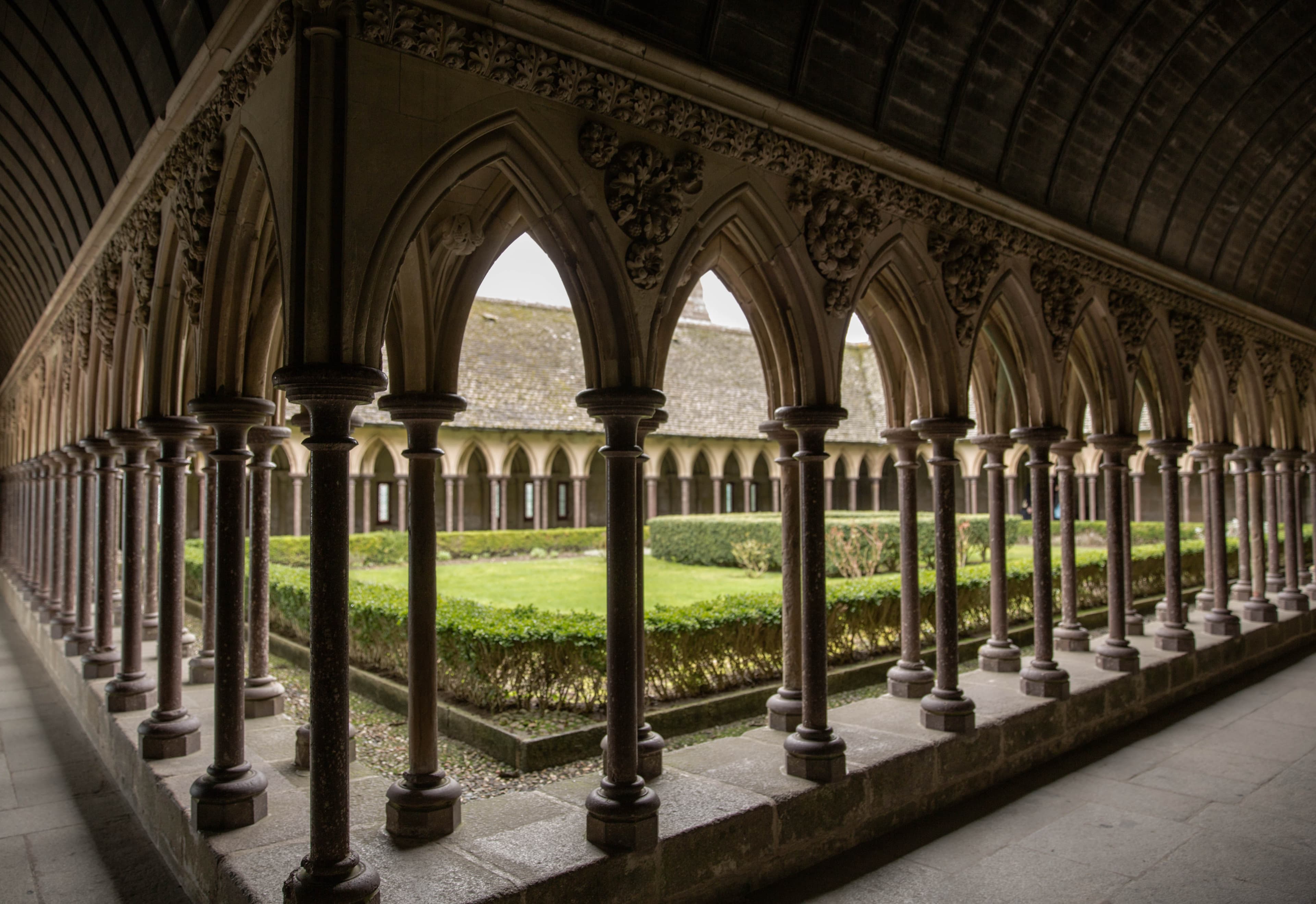 Cloister of Mont-Saint-Michel abbey