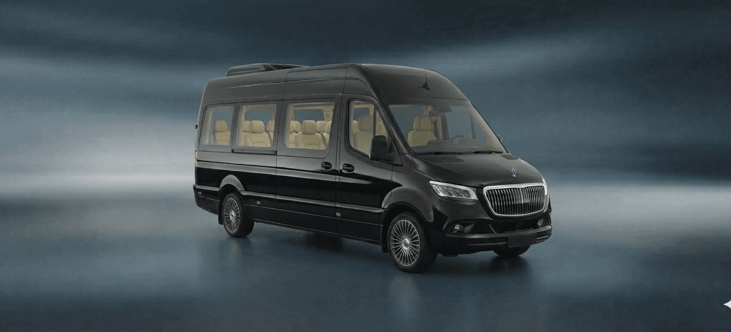 Mercedes Sprinter minibus event group transfer Paris — Samantha Travels