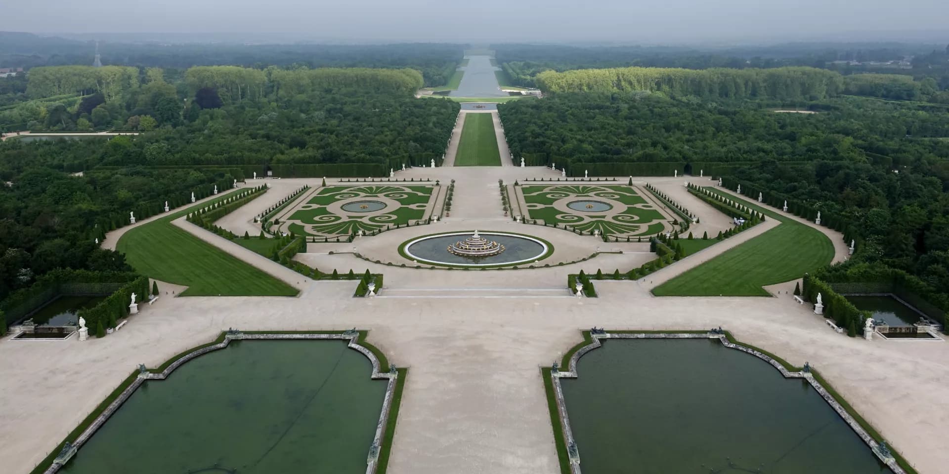 Grandes Eaux Musicales fountains in the gardens of Versailles