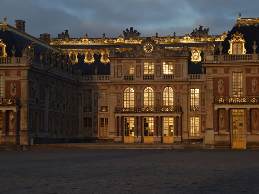 The Palace of Versailles and its grand parterre